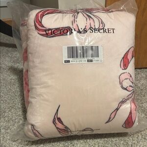 Sealed Victoria Secret Candy Cane Blanket
